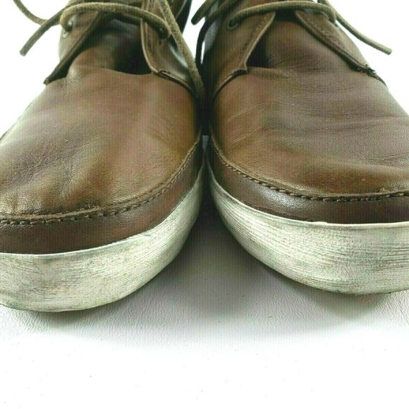 FRYE Mens Chukka Brown Leather Lace Up Boot Sz 9.5 main image 8